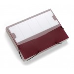 DURABLE 2474 31 BOX WALLET LARGE, DARK RED